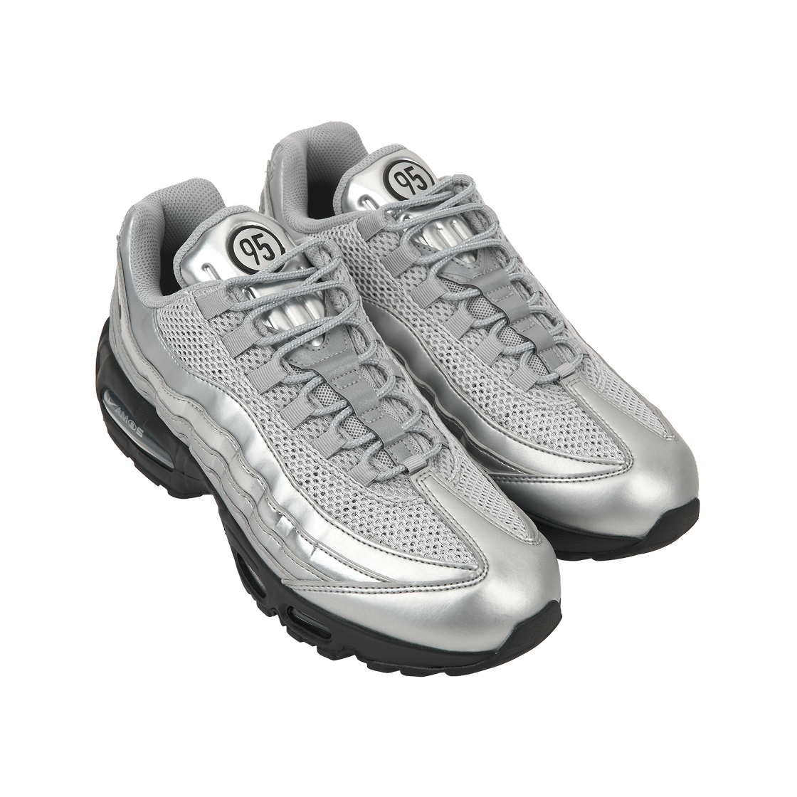 나이키 에어맥스 95 빅 버블 토탈 90 메탈릭 실버 블랙(Nike Air Max 95 Big Bubble Total 90 Metallic Silver Black) - 4