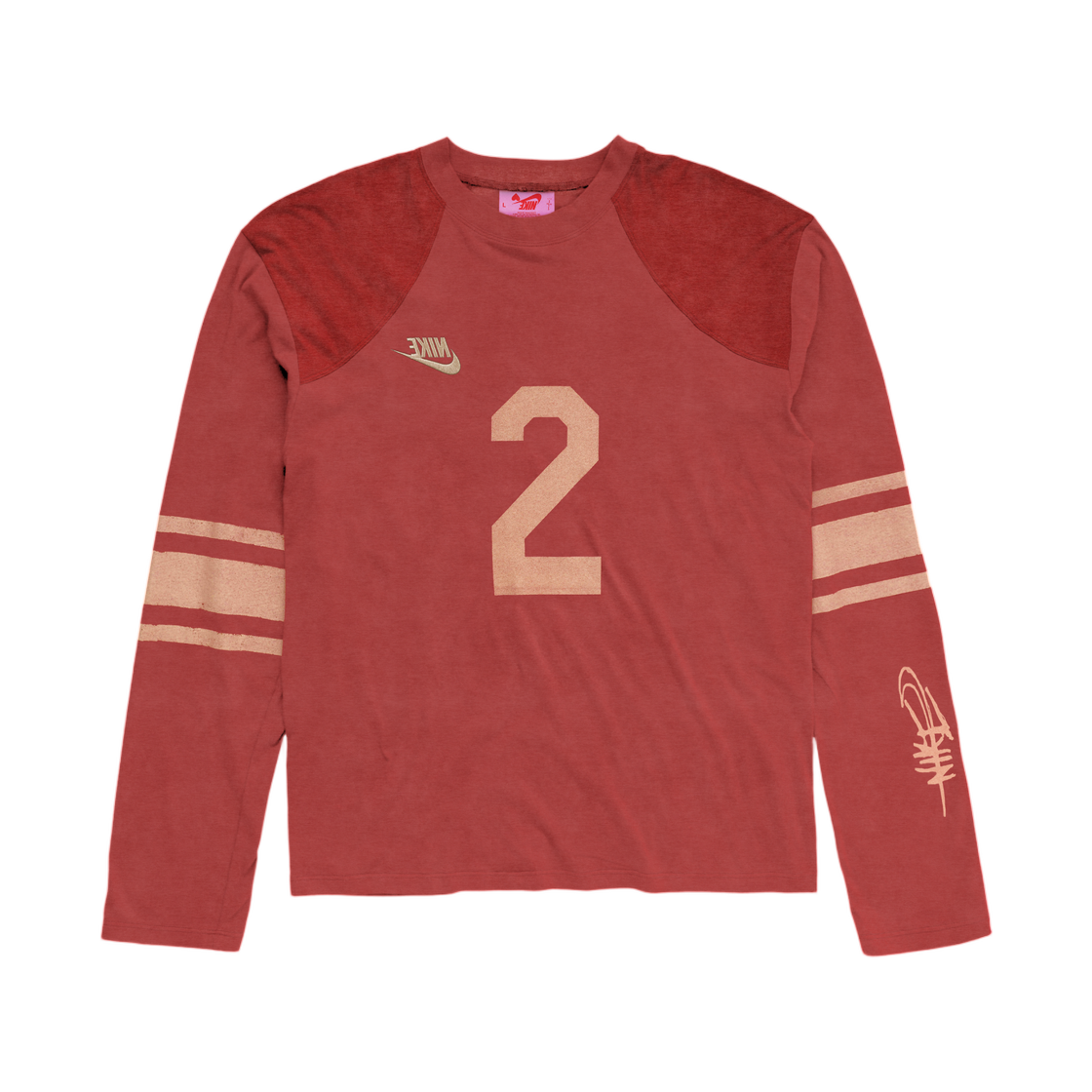 나이키 x 트래비스 스캇 캑터스 잭 엔젤 빈티지 풋볼 롱슬리브 레드(Nike x Travis Scott Cactus Jack Angel Vintage Football Longsleeve Red) - 1
