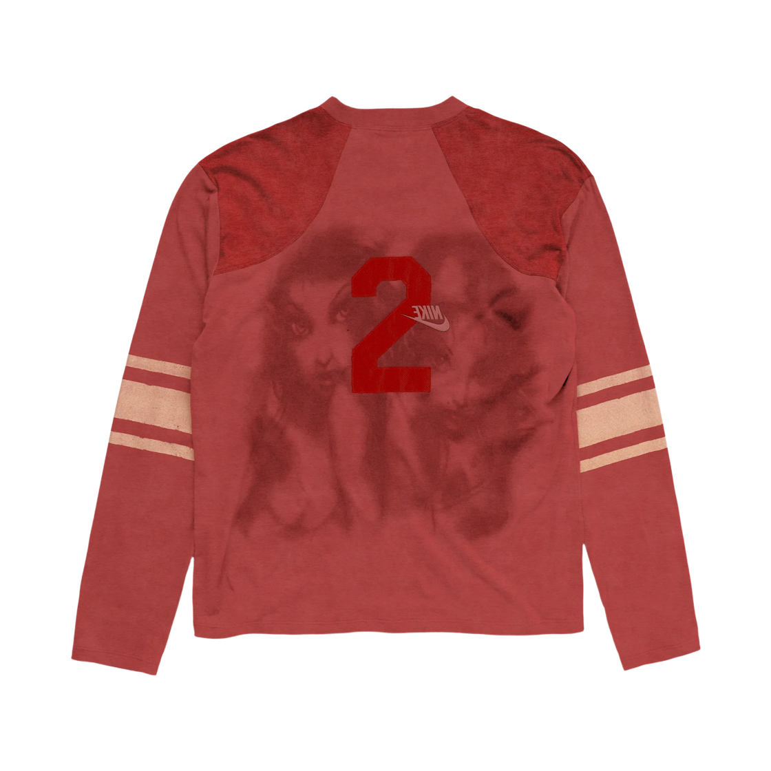 나이키 x 트래비스 스캇 캑터스 잭 엔젤 빈티지 풋볼 롱슬리브 레드(Nike x Travis Scott Cactus Jack Angel Vintage Football Longsleeve Red) - 2