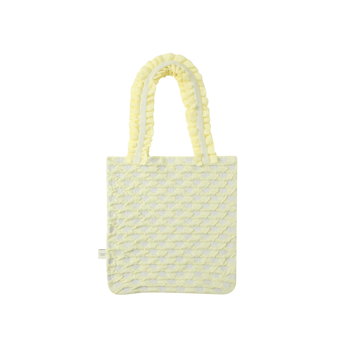 케이스위스 x 플리츠마마 우먼 폴카하트 숄더백 라이트 옐로우(K-SWISS x PLEATSMAMA W Polka Heart Shoulder Bag L Yellow) - 2