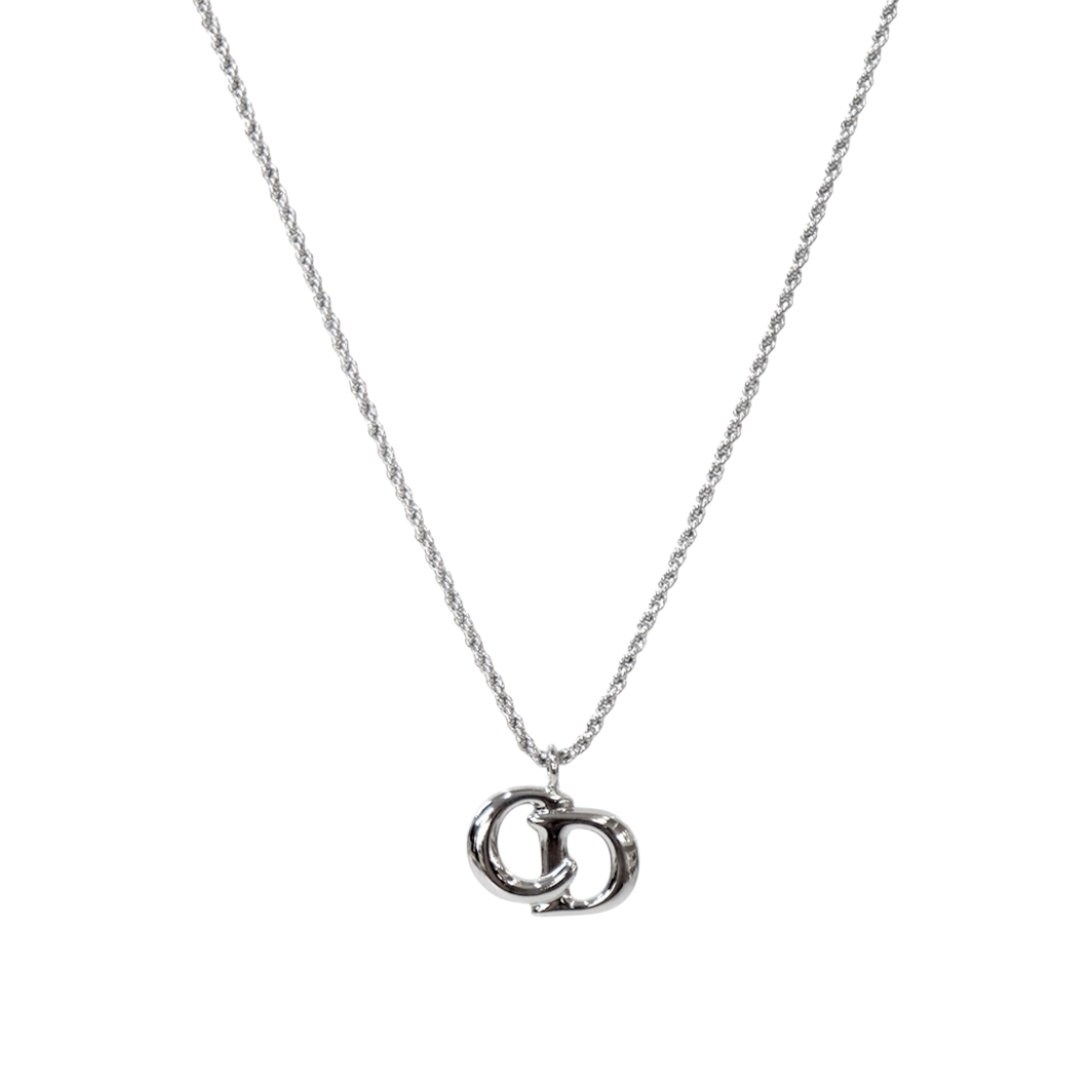 ITWFLRQU9AC8 Dior CD Silver Necklace A-B53965