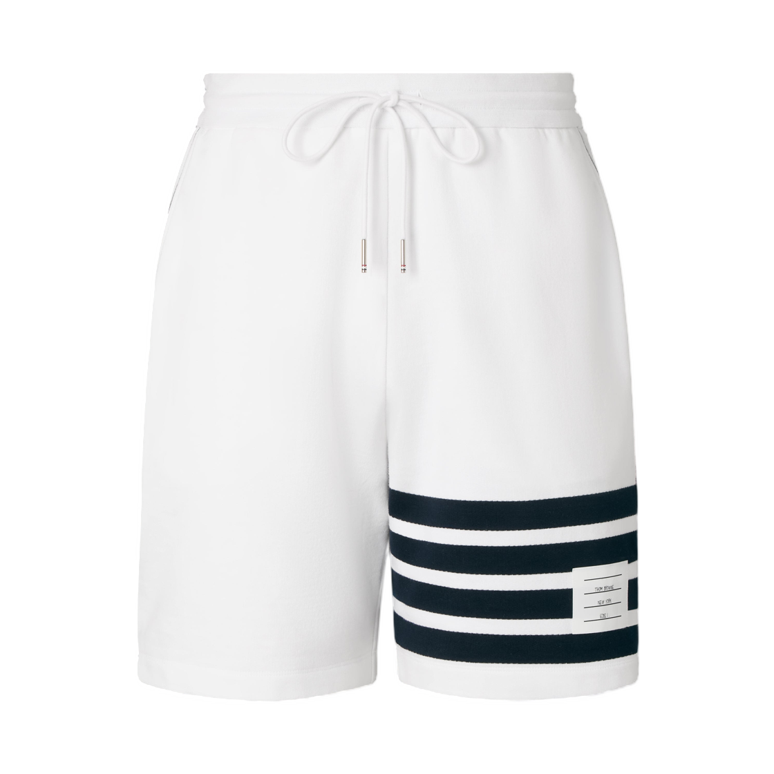MJQ244A-J0272-104 Thom Browne Loopback 4-Bar Sweatshorts White