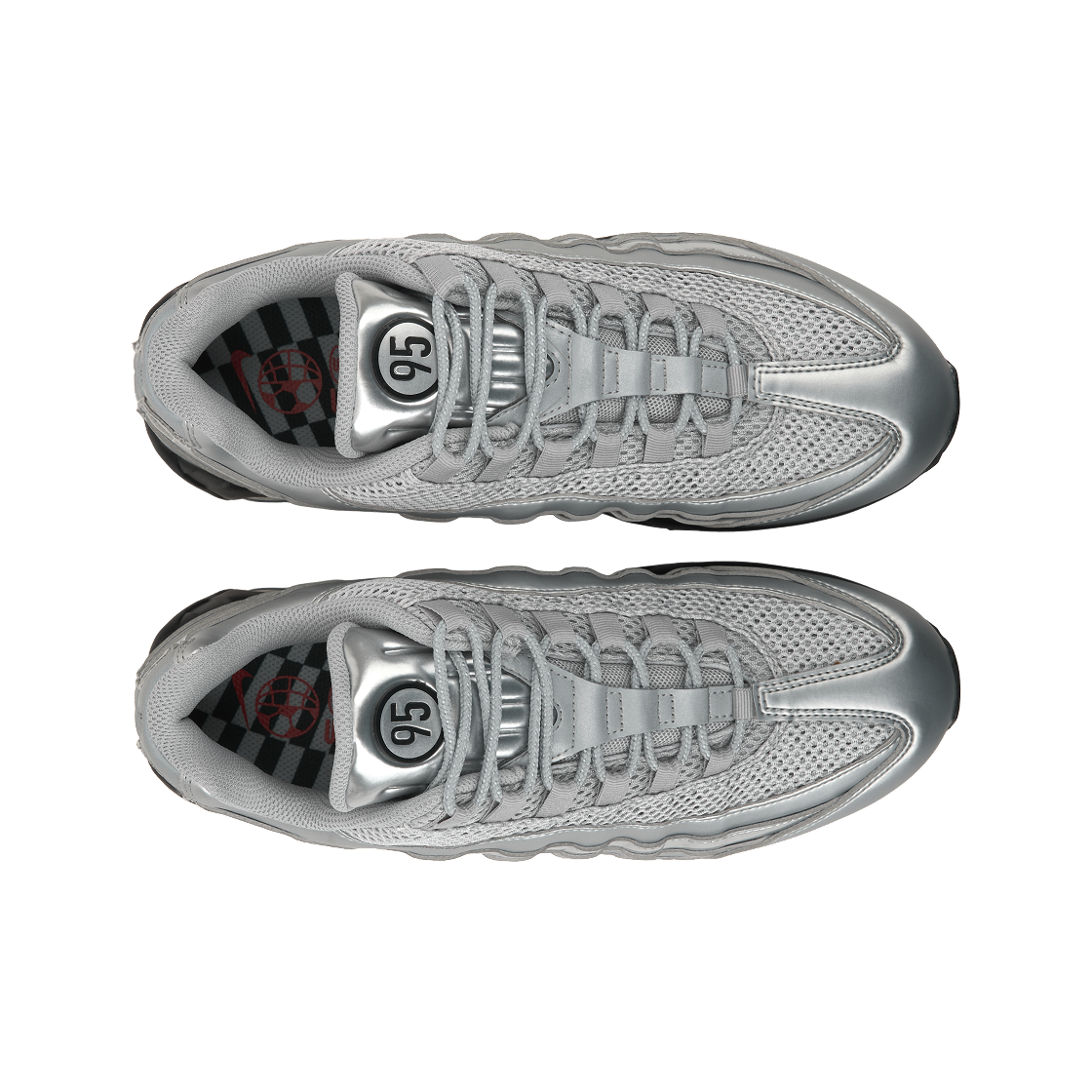 나이키 에어맥스 95 빅 버블 토탈 90 메탈릭 실버 블랙(Nike Air Max 95 Big Bubble Total 90 Metallic Silver Black) - 5