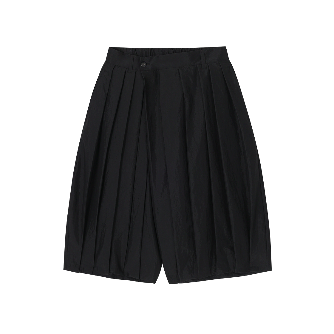 송지오 컬렉션 어시메트릭 드레이프 쇼츠 블랙(SONGZIO COLLECTION Asymmetric Drape Shorts Black)