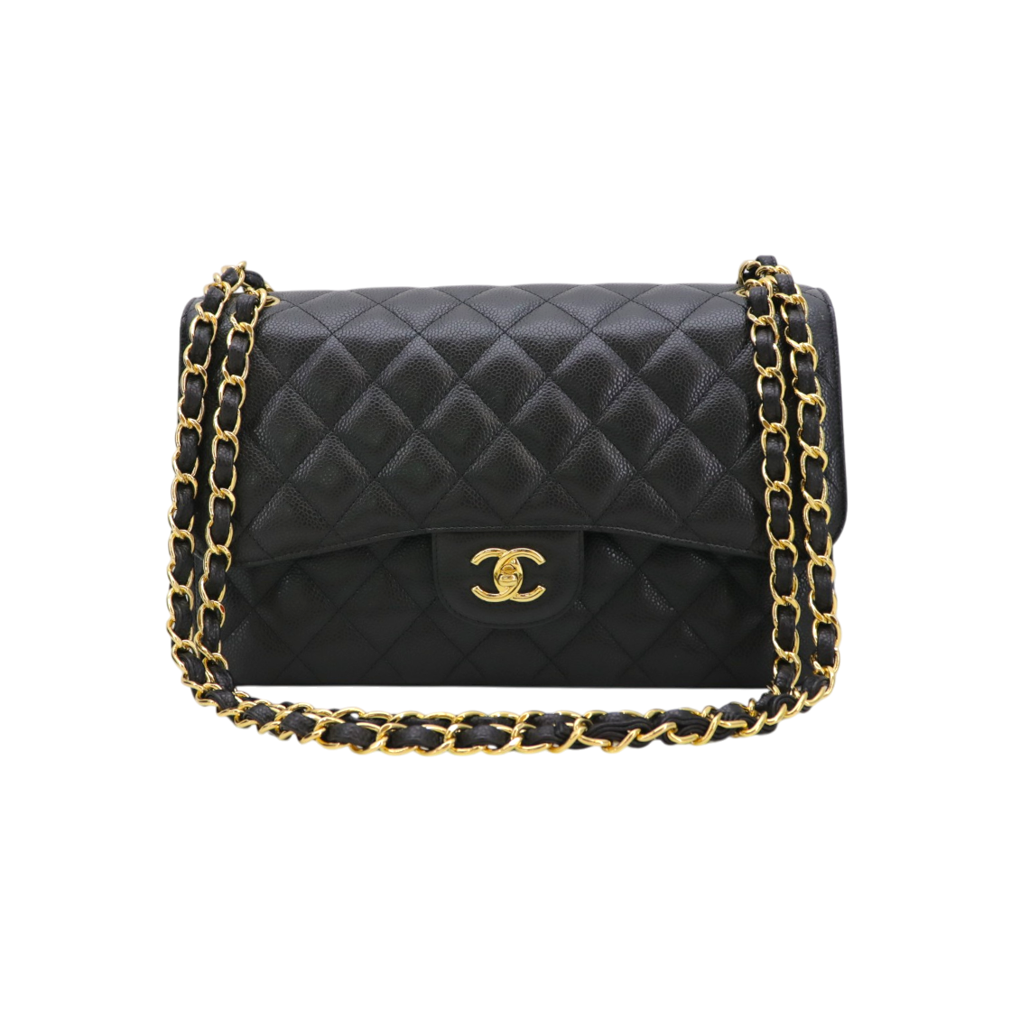 ITM5SD3K6BHF Chanel Classic Large Caviar Gold Hardware 28 Series