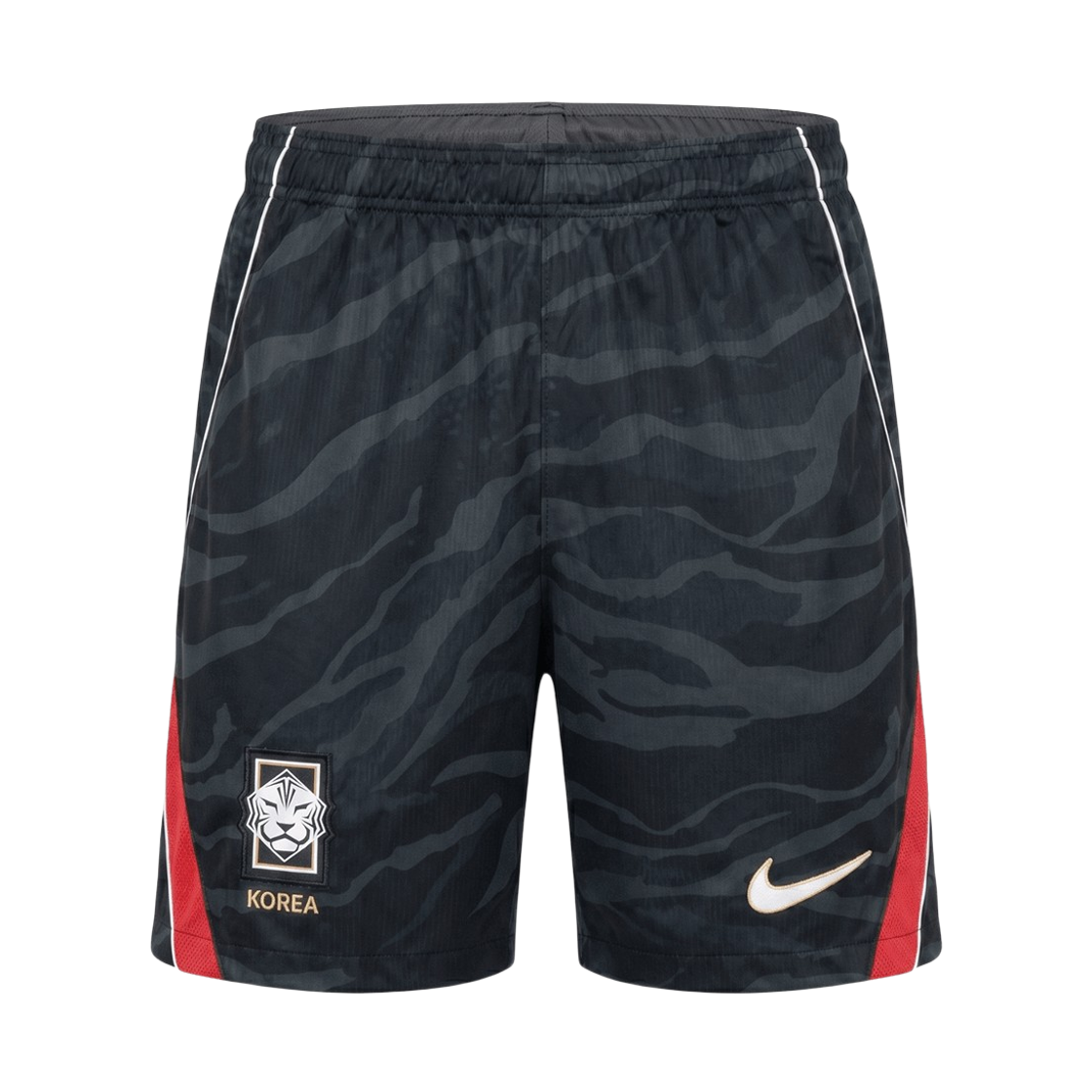 IB5419-010 Nike Korea 2026 Stadium Home Dri-Fit Football Replica Shorts Black Global Red (IB5419-010) (Non Marking Ver.)