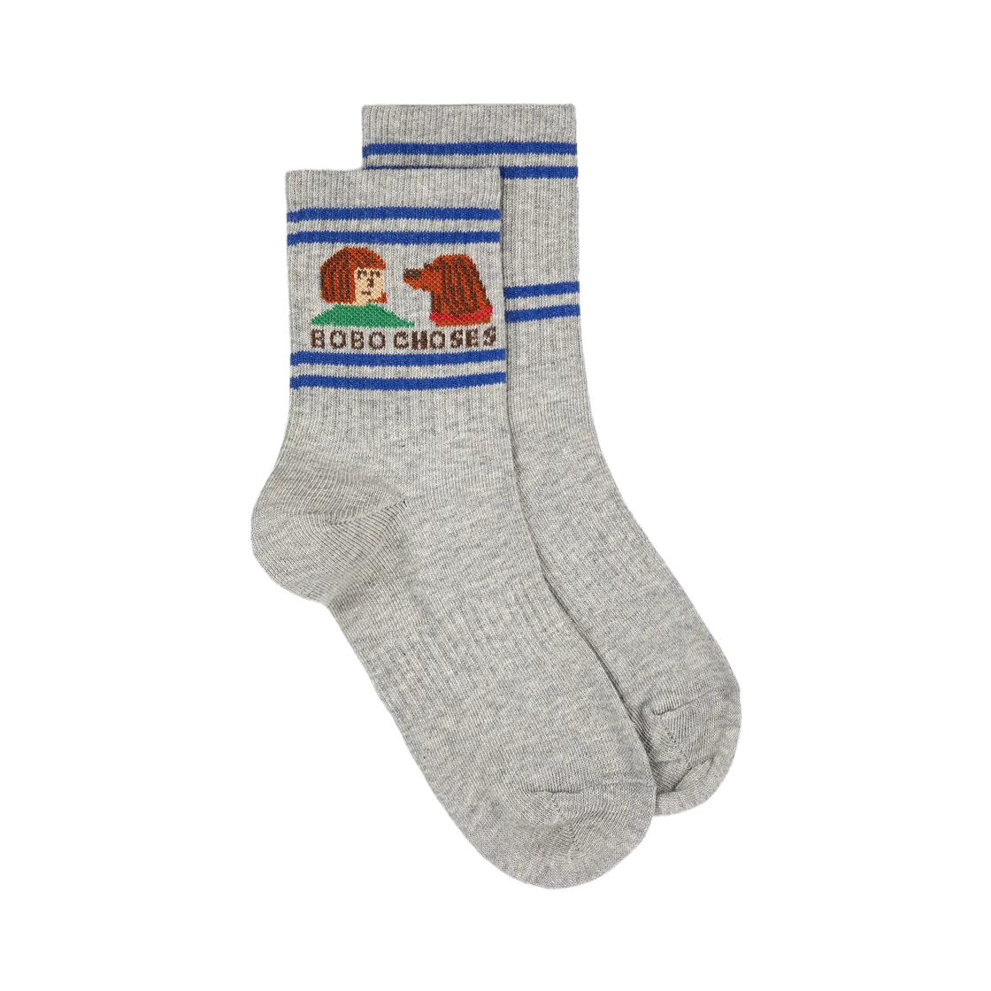 (키즈) 보보쇼즈 피클 삭스 그레이((Kids) Bobo Choses Pickles Socks Grey)