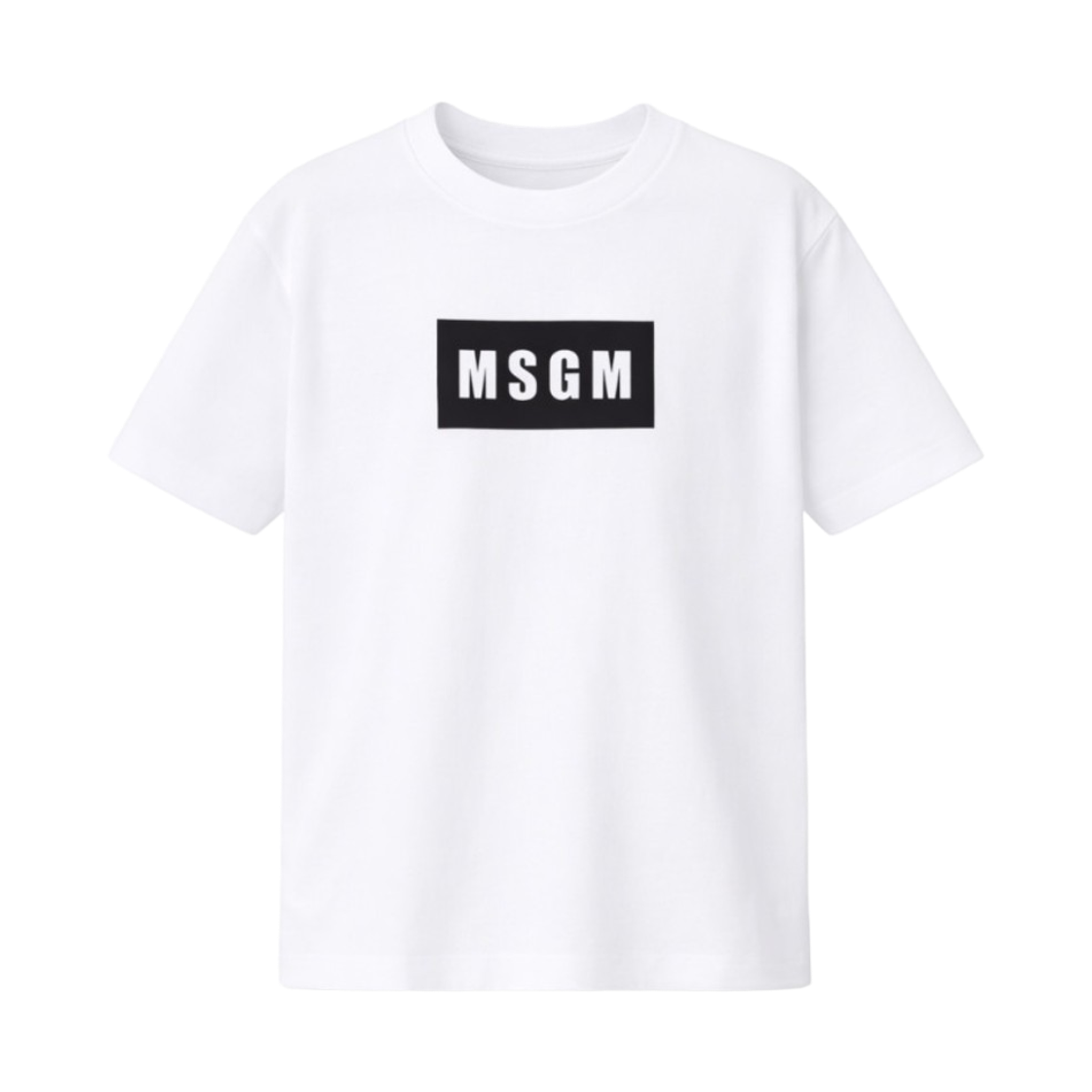 (키즈) 엠에스지엠 로고 티셔츠 화이트((Kids) MSGM Logo T-Shirt White) - 1