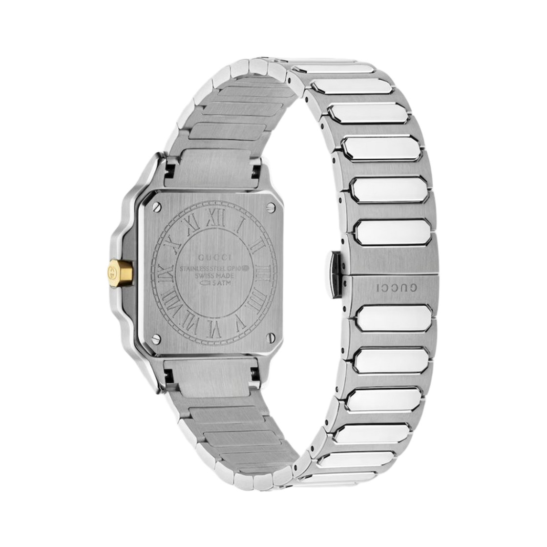 (W) 구찌 G 플랫 쿼츠 30mm 스테인리스 스틸 실버((W) Gucci G Flat Quartz 30mm Stainless Steel Silver) - 2