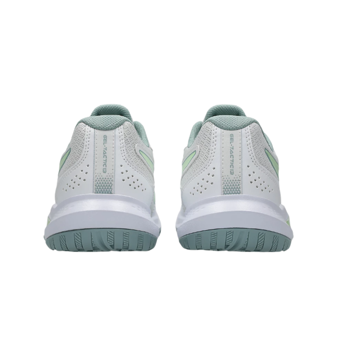 (W) 아식스 젤 택틱 13 화이트 일루미네이트 옐로우 - B 스탠다드((W) Asics Gel-Tactic 13 White Illuminate Yellow - B Standard) - 3