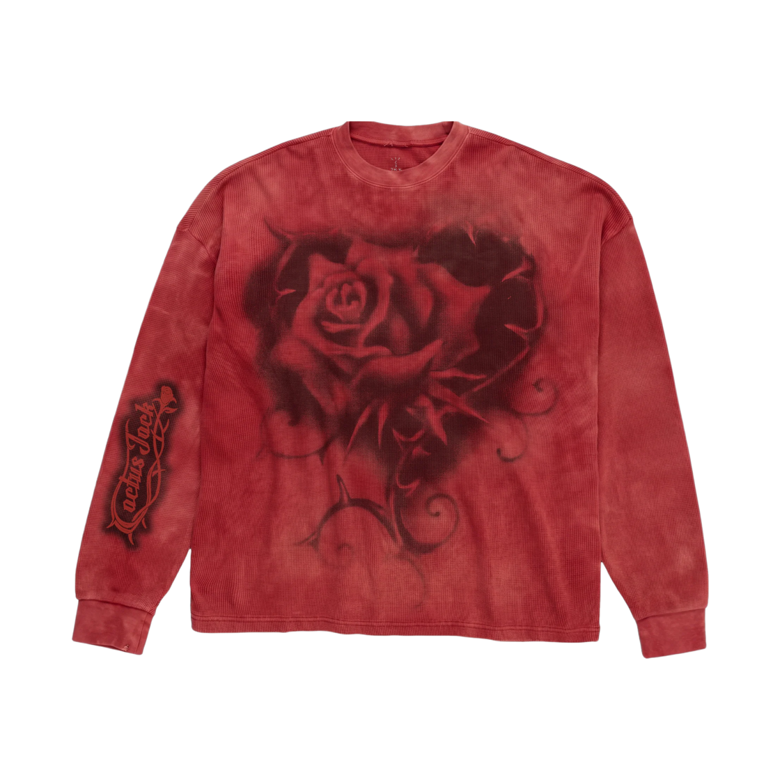 나이키 x 트래비스 스캇 캑터스 잭 타이 다이 써멀 라인스톤 롱슬리브 레드(Nike x Travis Scott Cactus Jack Tie Dye Thermal Rhinestone Longsleeve Red) - 2