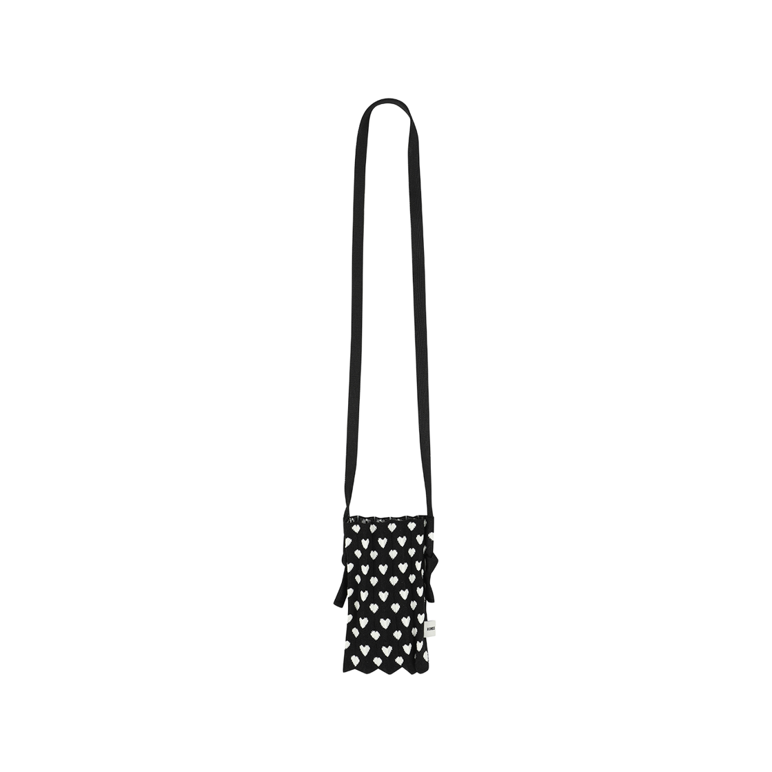 케이스위스 x 플리츠마마 우먼 폴카하트 나노백 블랙(K-SWISS x PLEATSMAMA W Polka Heart Nano Bag Black)