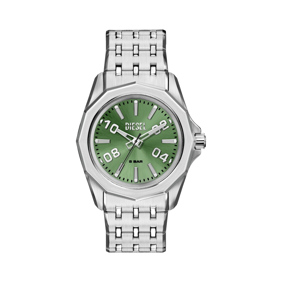 디젤 Dz2237 스팅어 쿼츠 44mm 스테인리스 스틸 그린(Diesel Dz2237 Stinger Quartz 44mm Stainless Steel Green)