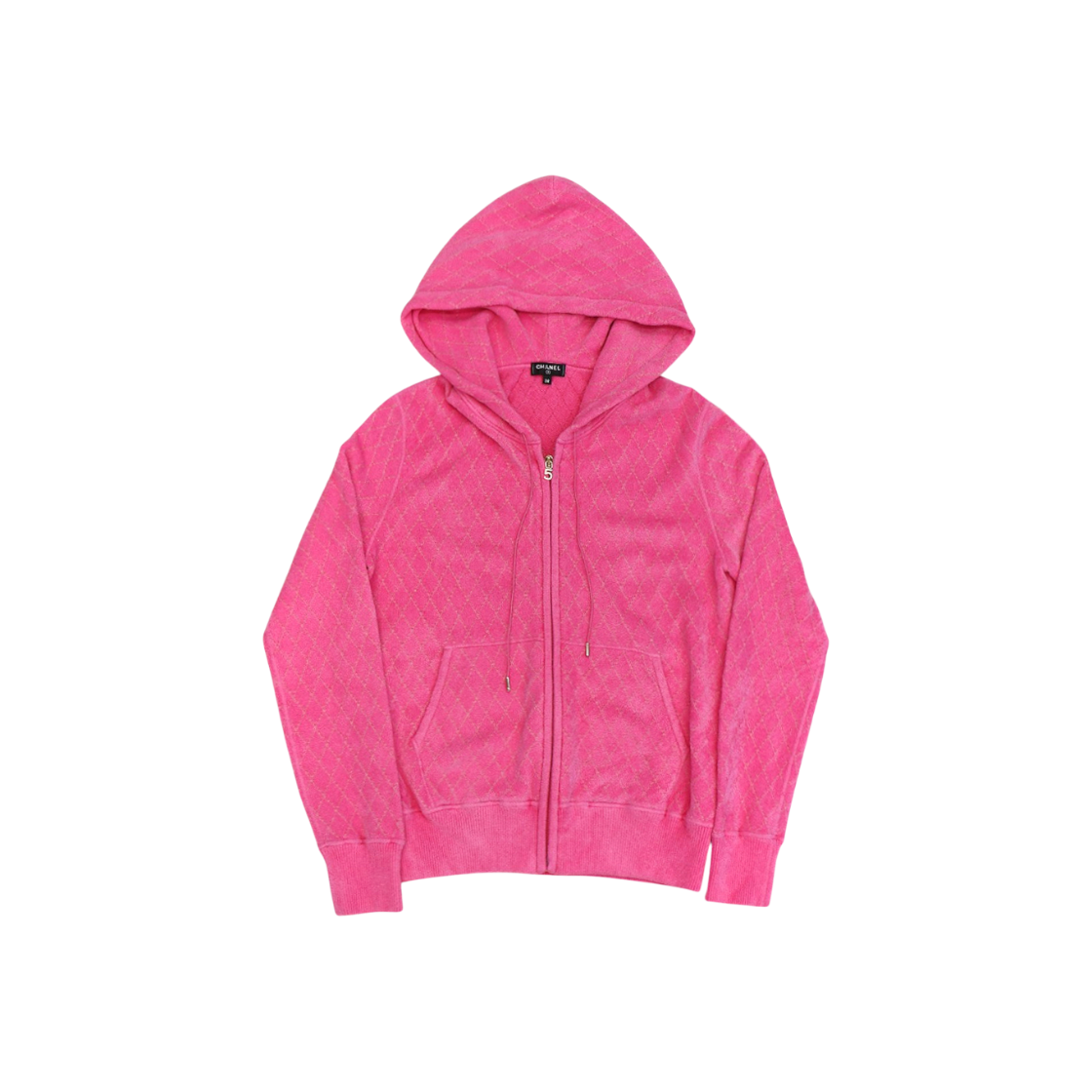 샤넬 핑크 테리 후드 집업 C-C60263(Chanel Pink Terry Zip-Up Hoodie C-C60263) - 1