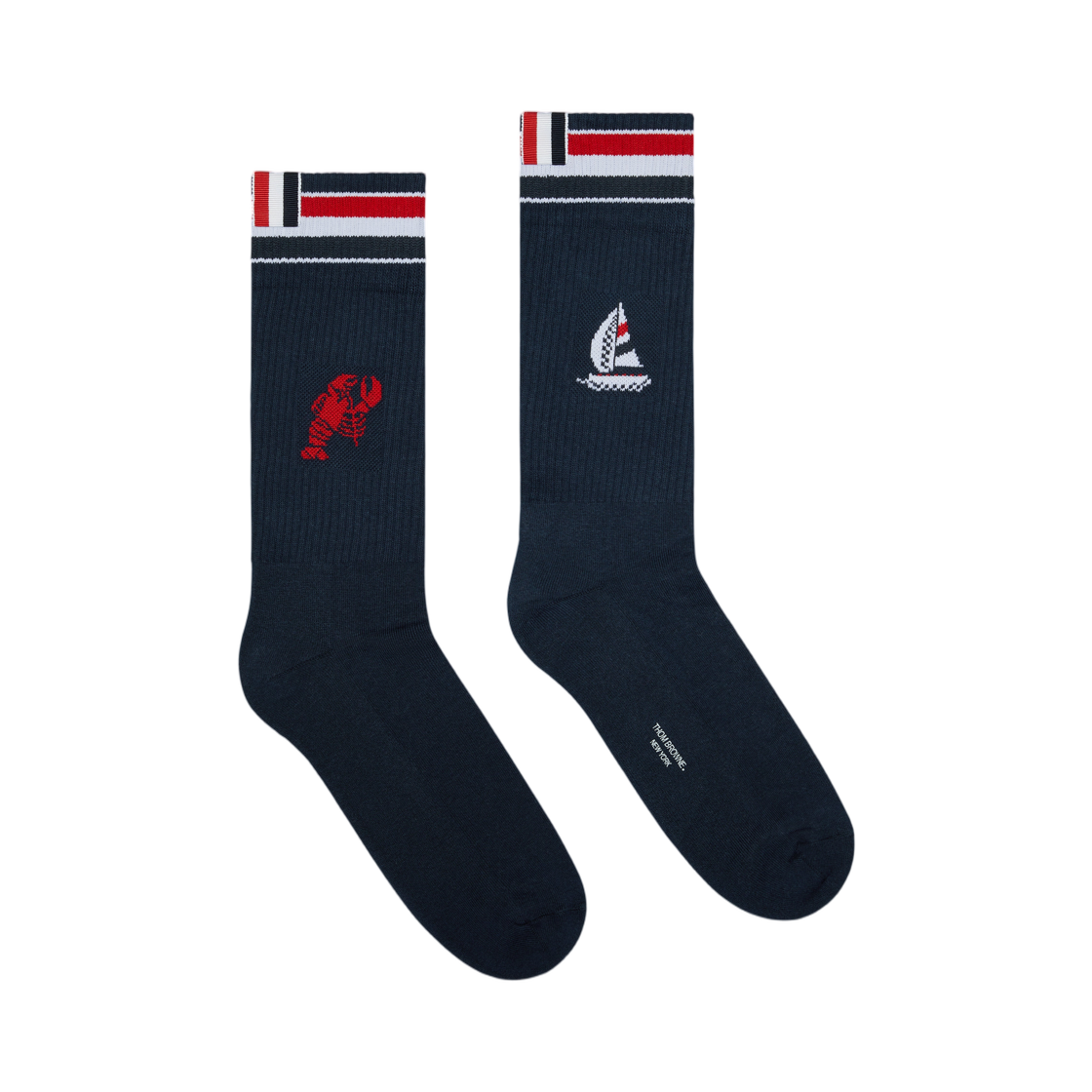 톰브라운 RWB 펀믹스 애슬레틱 삭스 네이비(Thom Browne RWB Funmix Athletic Socks Navy)