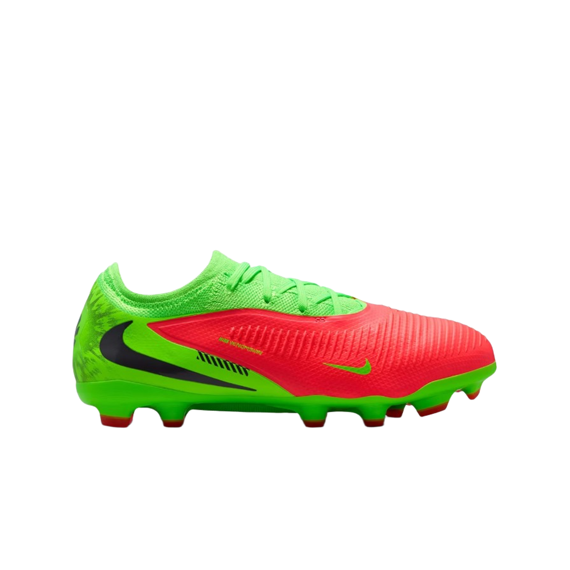 HQ2047-603 (JR) Nike Phantom 6 Low Pro Erling Haaland FG/MG Hot Punch Green Strike