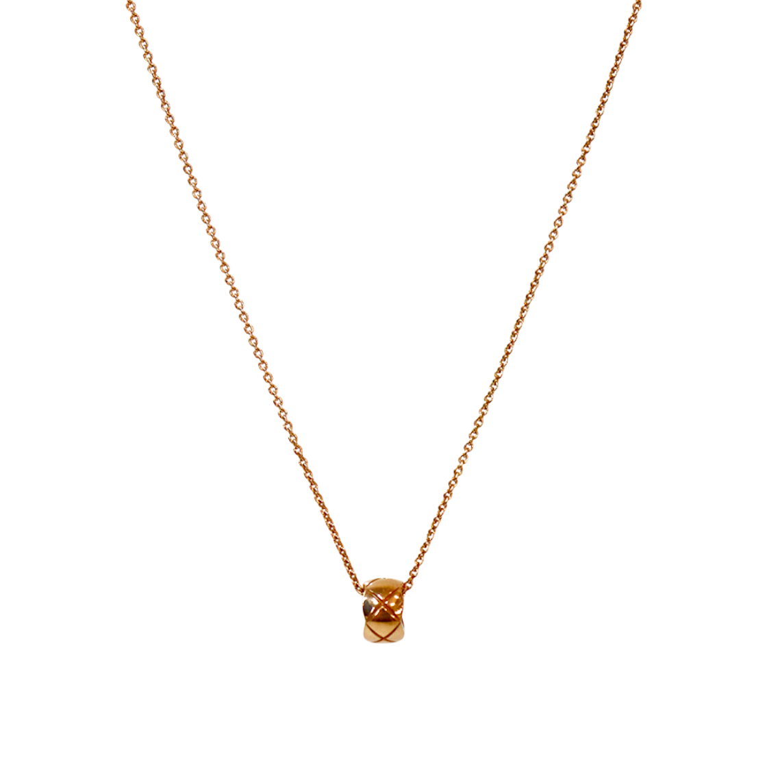 샤넬 18K 750 베이지 골드 코코 크러쉬 목걸이 C-B60253(Chanel 18K Beige Gold Coco Crush Necklace C-B60253)