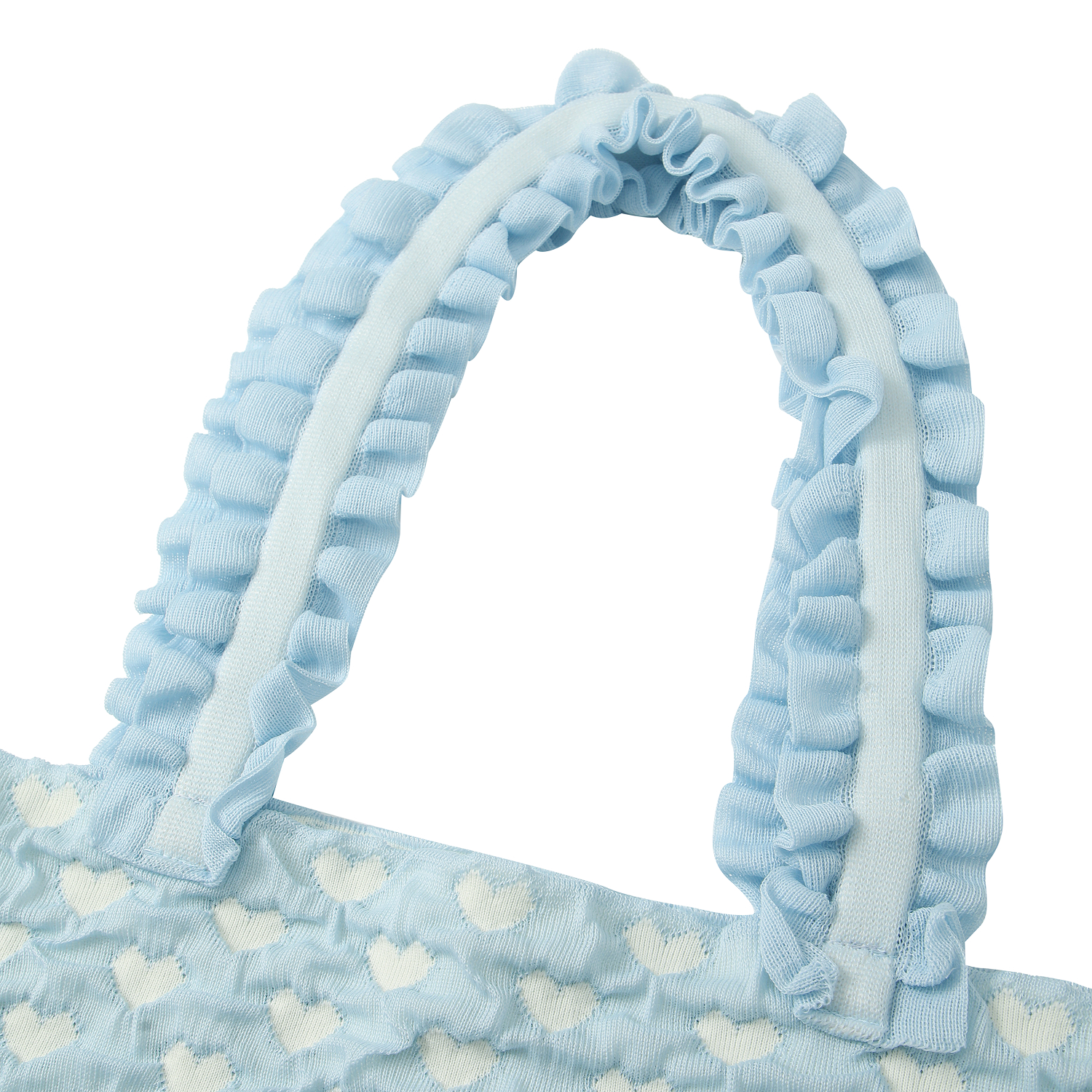 케이스위스 x 플리츠마마 우먼 폴카하트 숄더백 라이트 블루(K-SWISS x PLEATSMAMA W Polka Heart Shoulder Bag L Blue) - 3