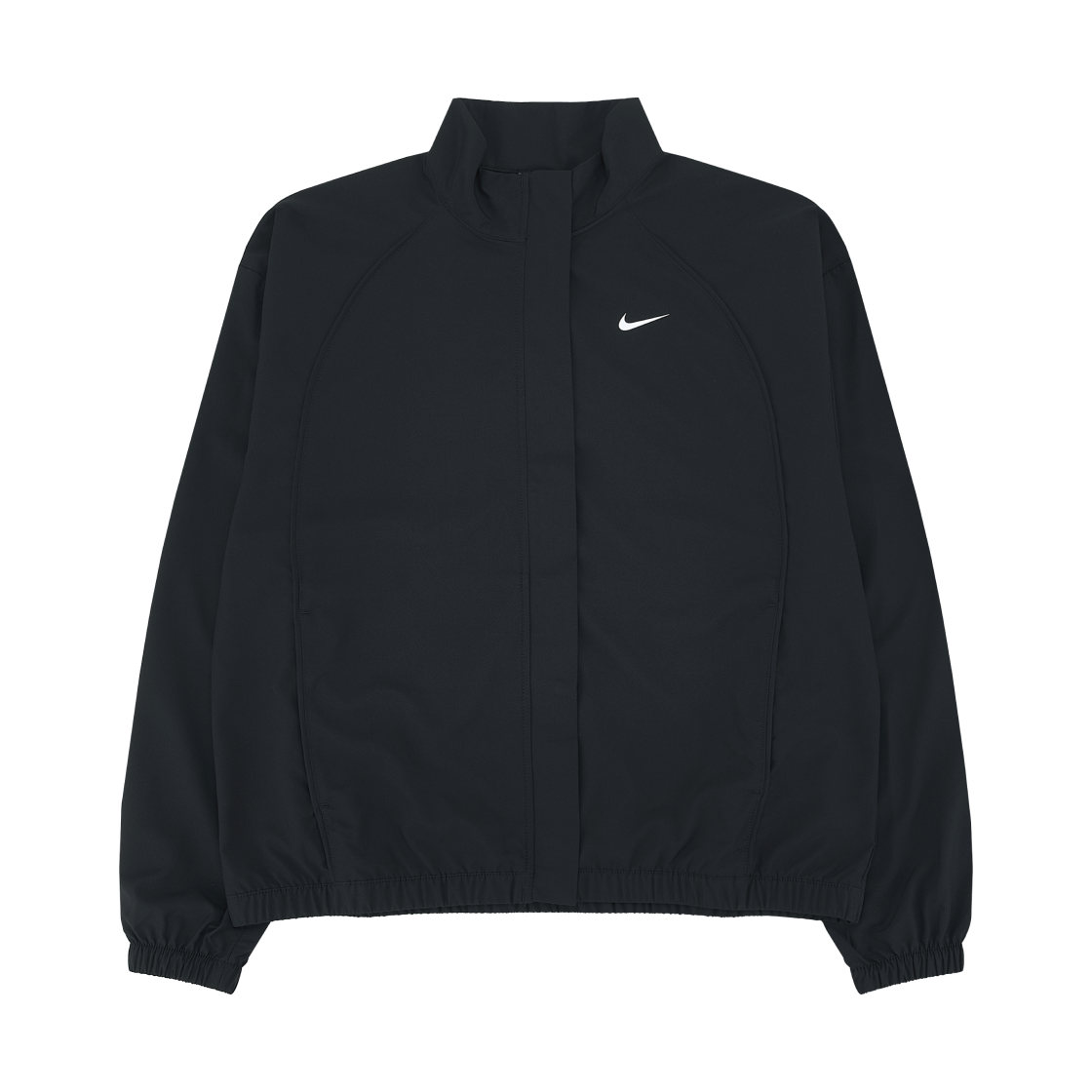 (W) 나이키 원 드라이핏 우븐 자켓 블랙 화이트 (IB8984-010)((W) Nike One Dri-Fit Woven Jacket Black White (IB8984-010))