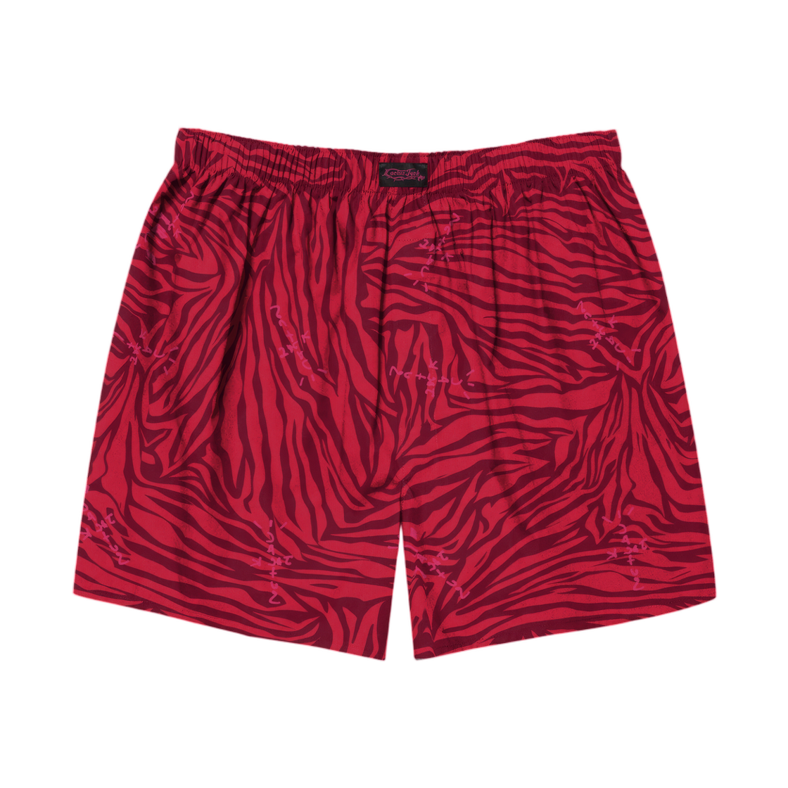 나이키 x 트래비스 스캇 캑터스 잭 지브라 프린트 박서 레드(Nike x Travis Scott Cactus Jack Zebra Print Boxers Red) - 1