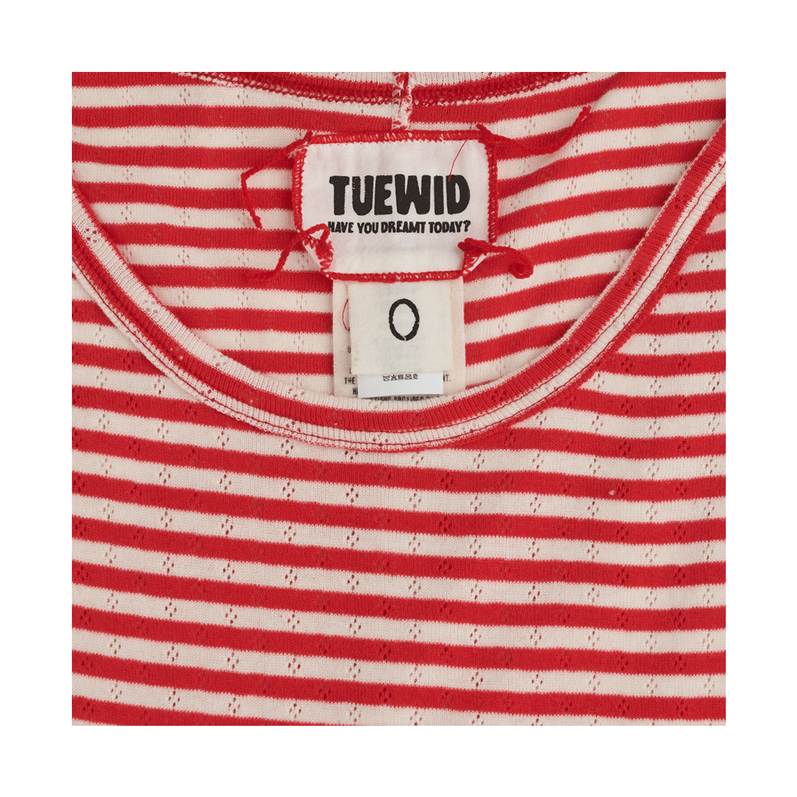 투위드 립 탱크탑나시 스트라이프 레드(Tuewid Ribbed Sleeveless Tank Top In Red Stripe) - 4