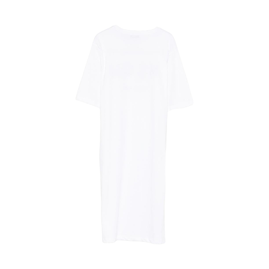 (키즈) 엠에스지엠 로고 프린트 코튼 드레스 화이트((Kids) MSGM Logo Print Cotton Dress White) - 2