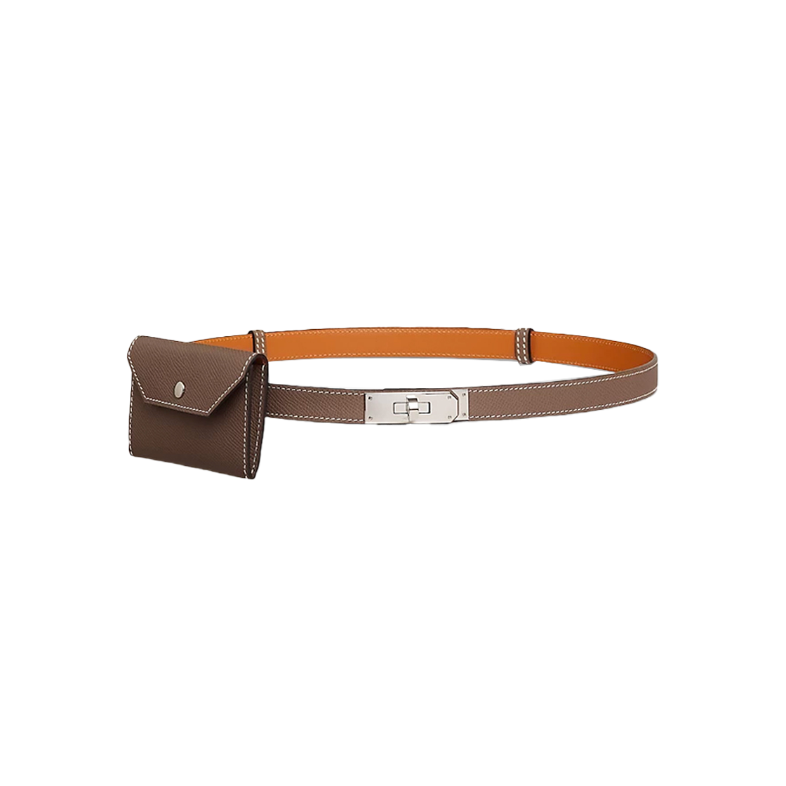 ITQHISB7UW7O Hermes Kelly Pocket 18 Epsom Etoupe Silver Belt H081120CK18