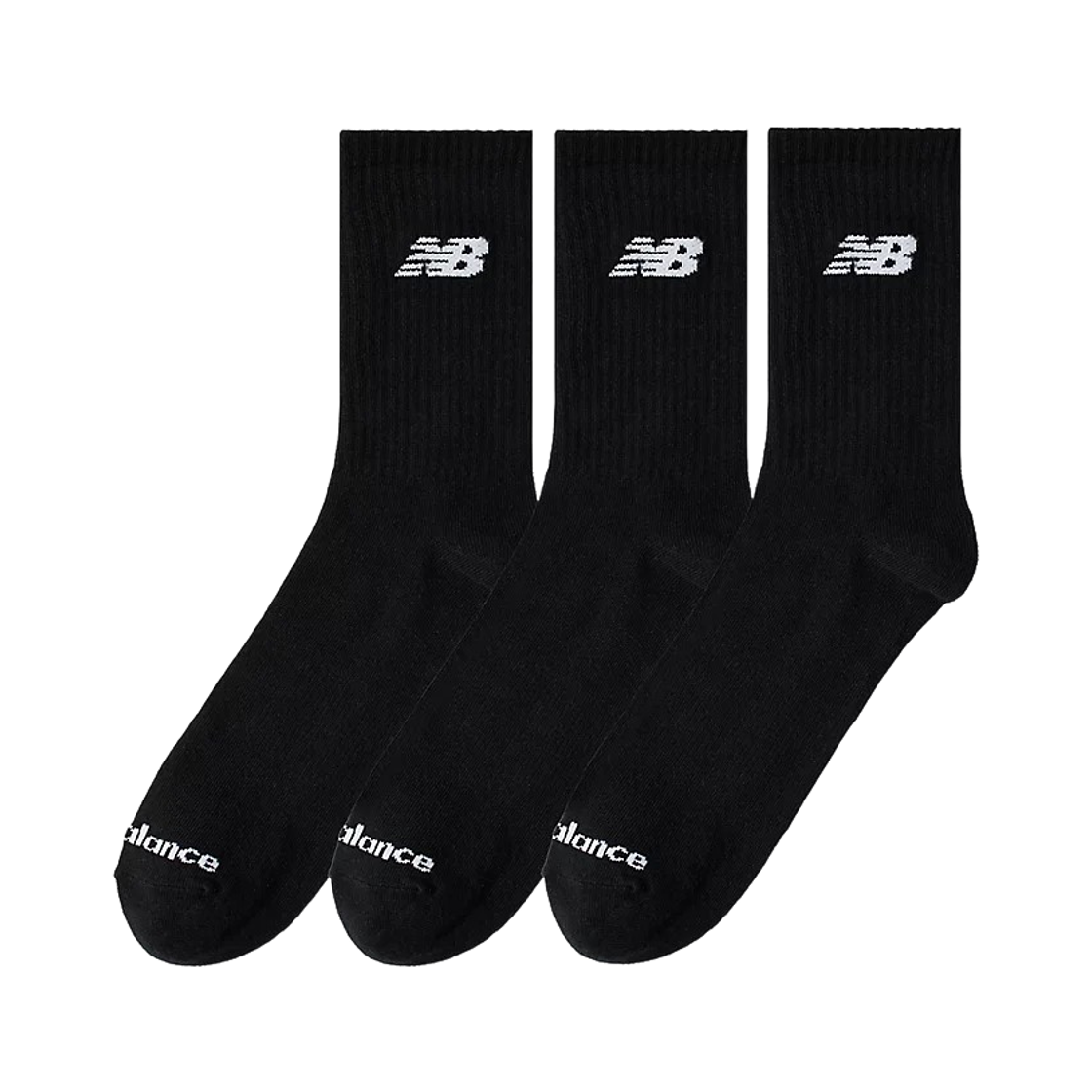 (W) 뉴발란스 경량 쿼터 삭스 블랙 (3개입)((W) New Balance Lightweight Quarter Socks Black (3 Pack)) - 1