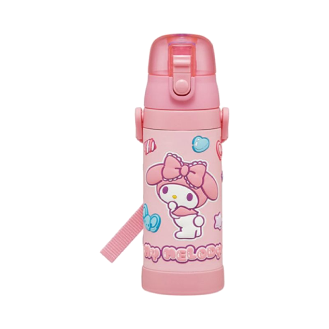 스케이터 마이멜로디 마슈구미 3D 원터치 스테인레스 보틀 480ML(Skater Mymelody 3D One-Push Stainless Steel Bottle)