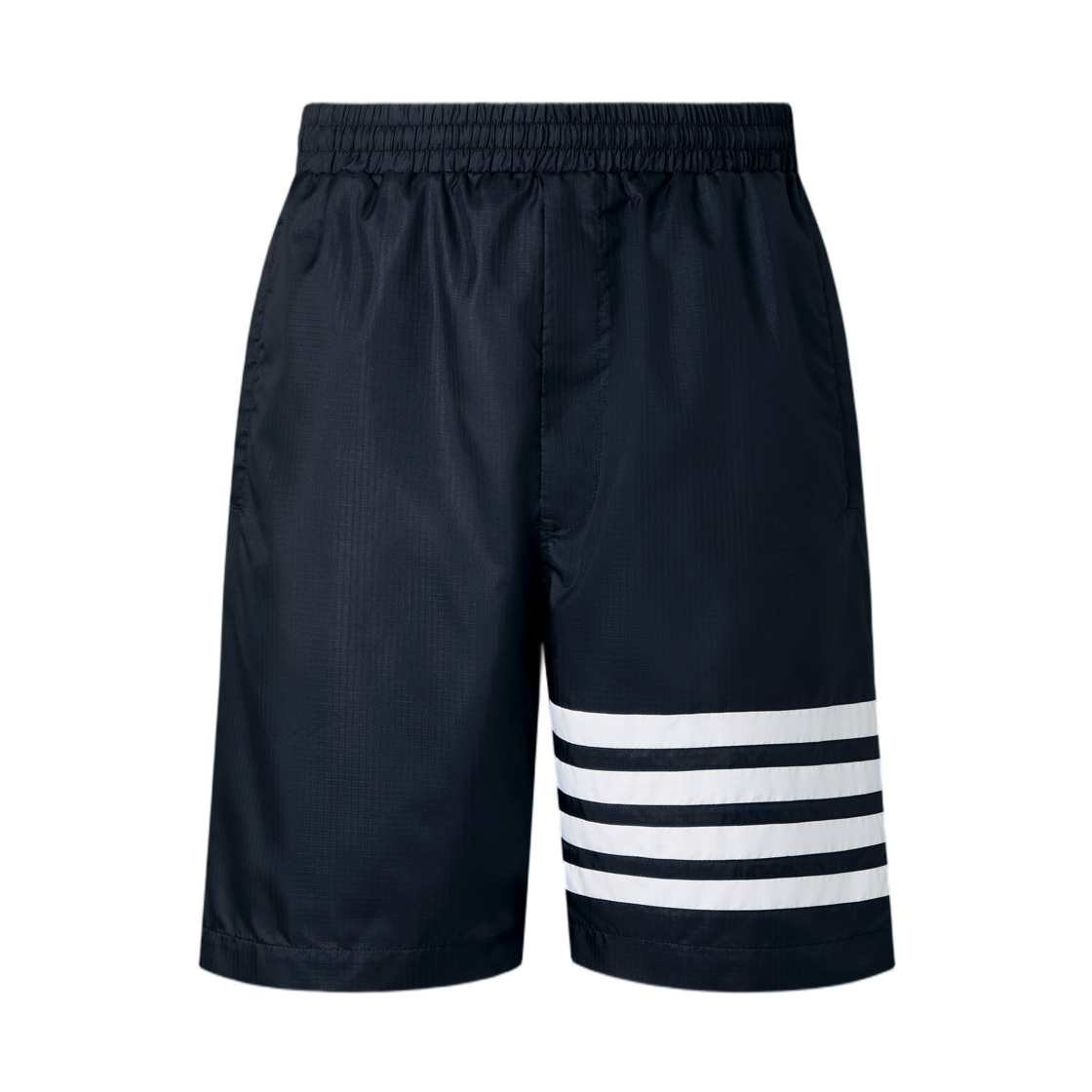 톰브라운 립스탑 사선 트랙 쇼츠 네이비(Thom Browne Ripstop 4-Bar Track Shorts Navy)