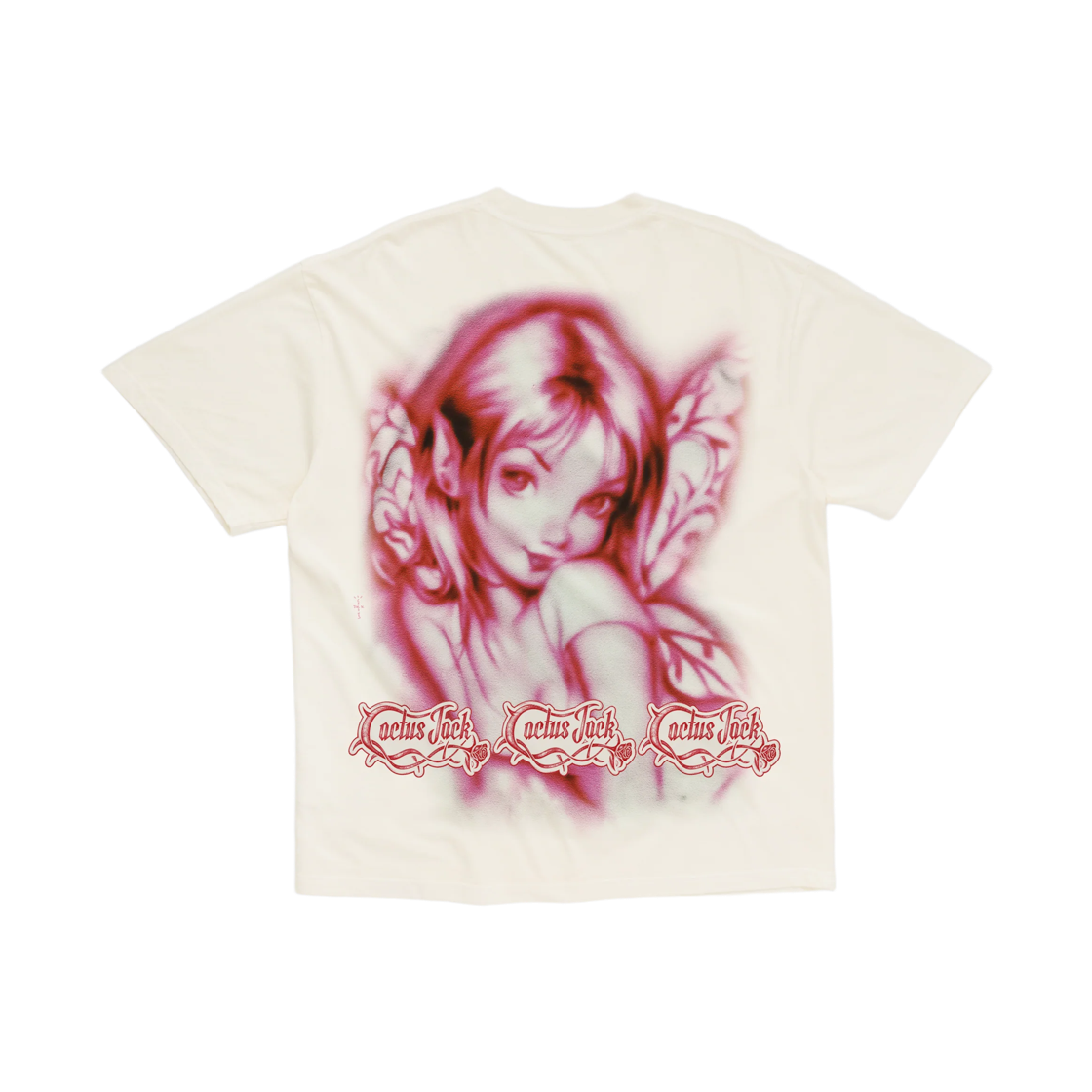 나이키 x 트래비스 스캇 캑터스 잭 에어브러쉬 엔젤 티셔츠 화이트(Nike x Travis Scott Cactus Jack Airbrush Angel T-Shirt White) - 2