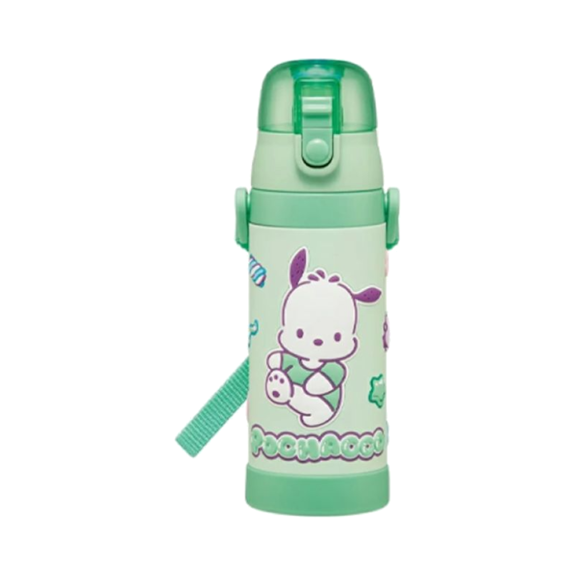 스케이터 포차코 마슈구미 3D 원터치 스테인레스 보틀 480ML(Skater Pochaco 3D One-Push Stainless Steel Bottle)