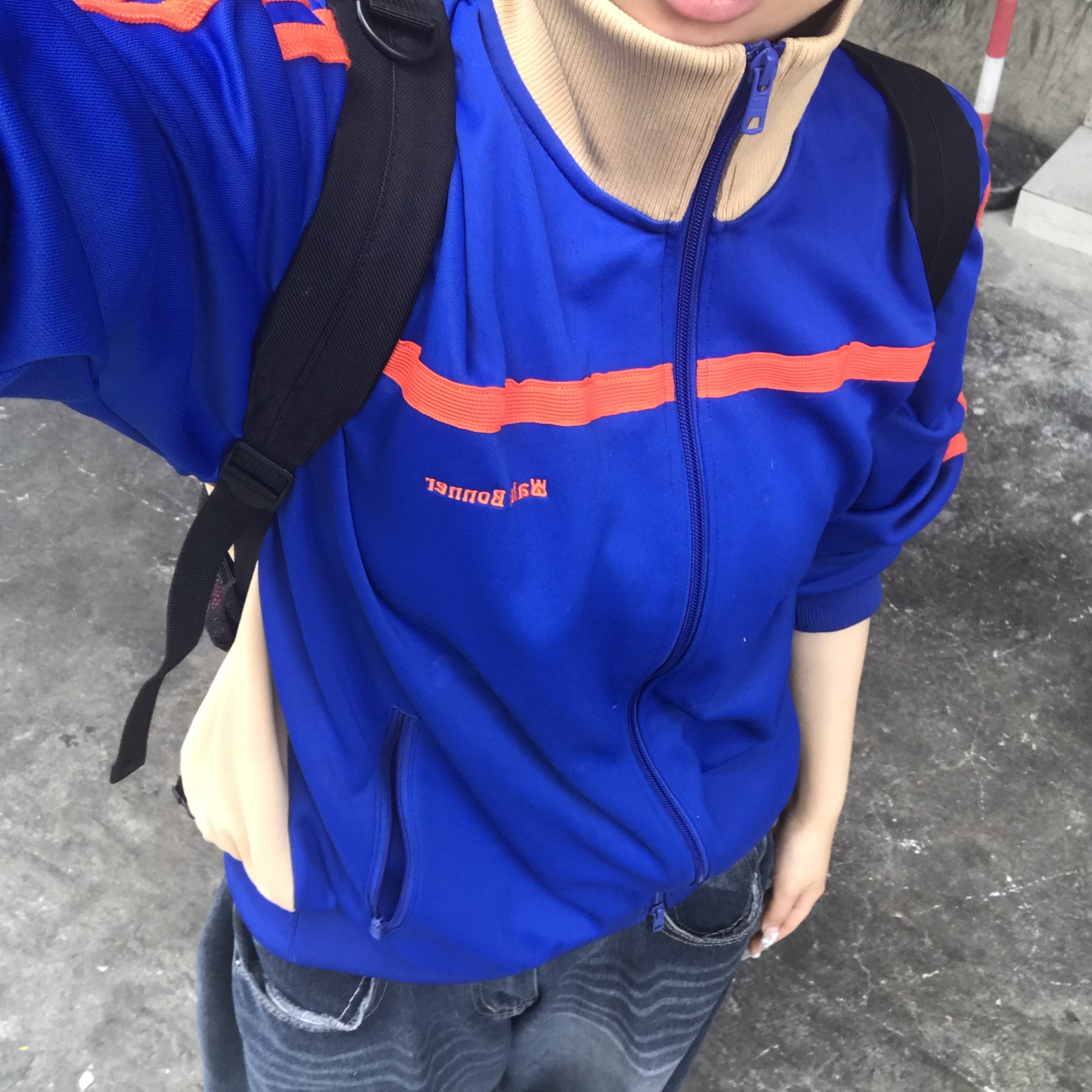Adidas x Wales Bonner Jersey Track Top Royal Blue - US Sizing 착용 스타일