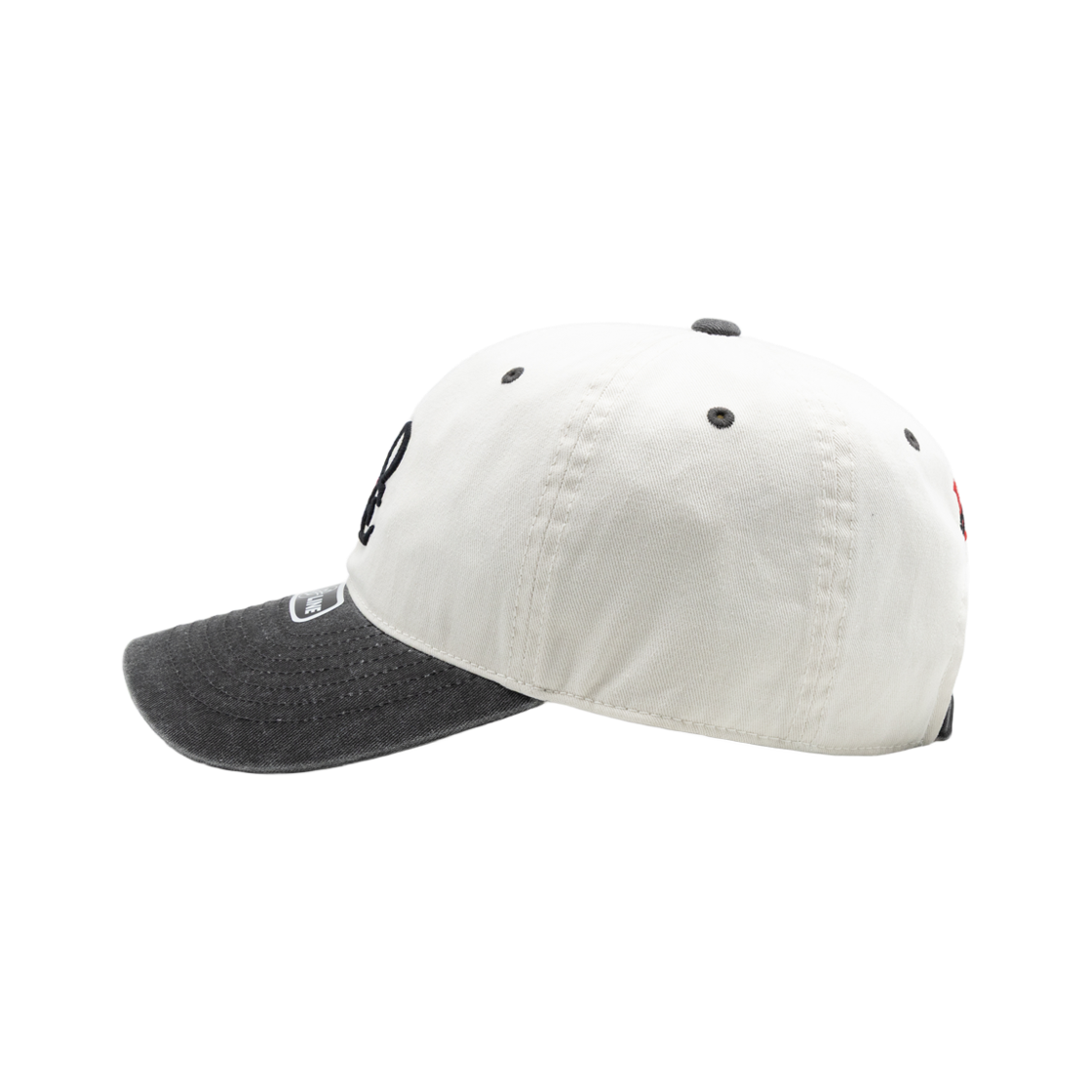 위얼드월드 러브 로고 피그먼트 배색 볼캡(Weird World Love Logo Pigment Color Block Ball Cap) - 3