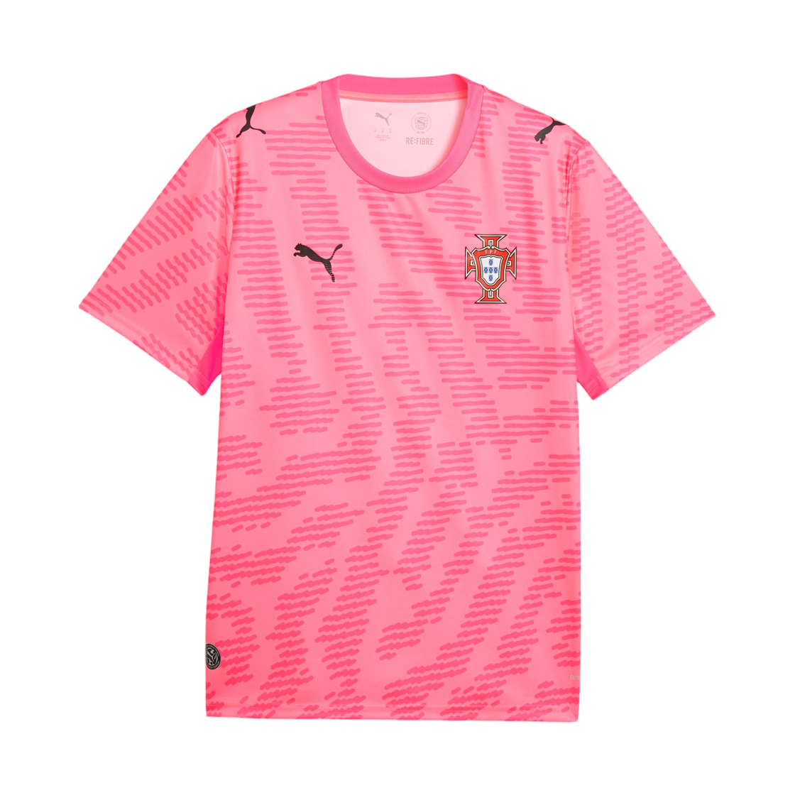787101-81 Puma x Portugal x Salehe Bembury Goalkeeper Jersey Sun Struck Fluro Pink Pes