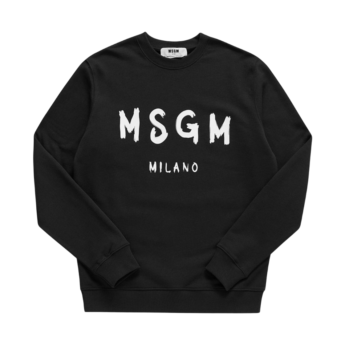 엠에스지엠 브러쉬드 로고 스웨트셔츠 블랙 화이트(MSGM Brushed Logo Sweatshirt Black White) - 1