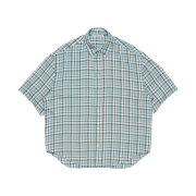 Acne Studios Checked Flannel Shirt Turquoise Blue White