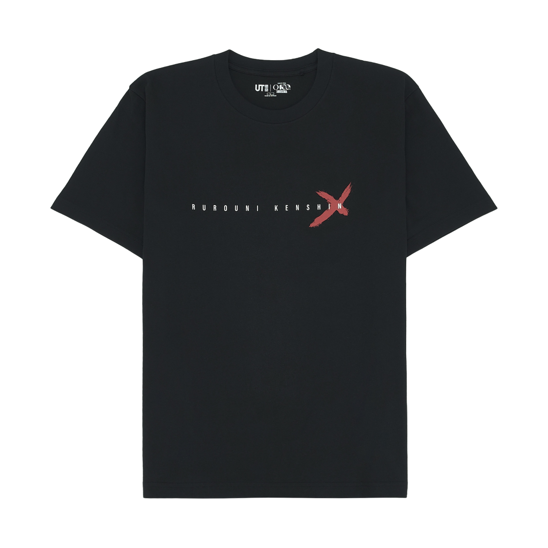 유니클로 UT 슈에이샤 창립 100주년 바람의 검심 티셔츠 블랙(Uniqlo UT Shueisha 100th Anniversary Rurouni Kenshin T-Shirt Black)