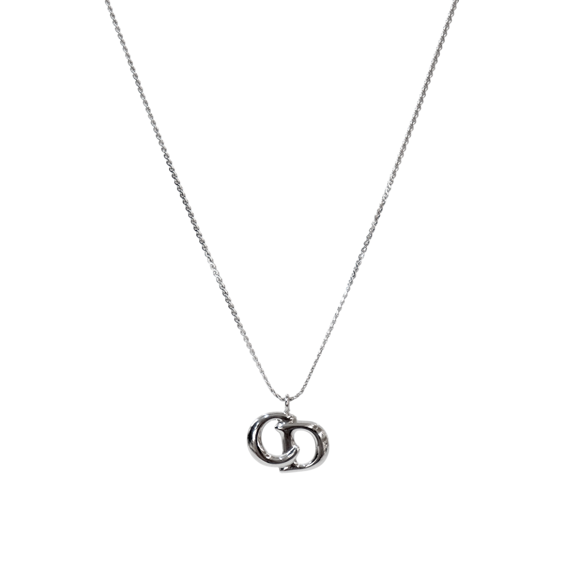 ITTJRS9UL36D Dior CD Silver Necklace A-B58360