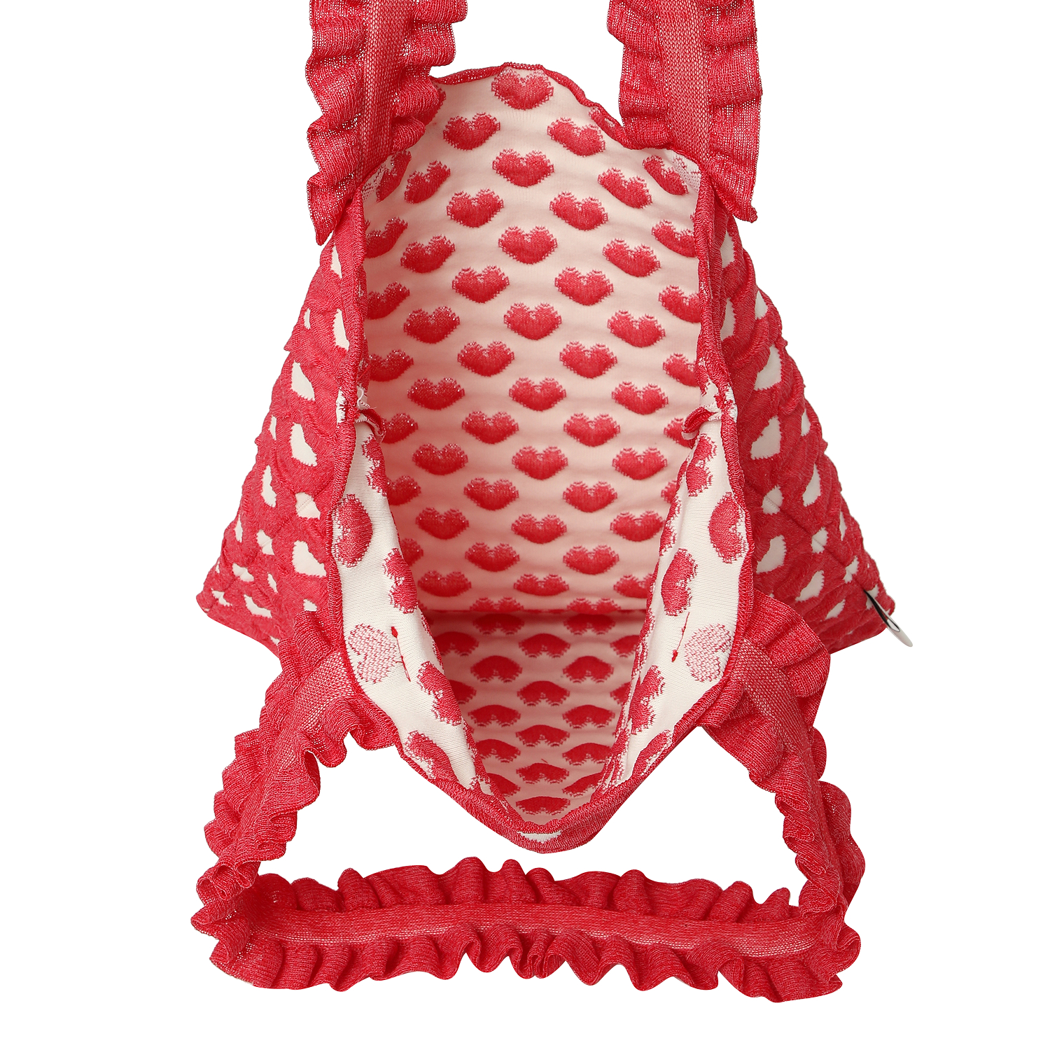 케이스위스 x 플리츠마마 우먼 폴카하트 숄더백 레드(K-SWISS x PLEATSMAMA W Polka Heart Shoulder Bag Red) - 4