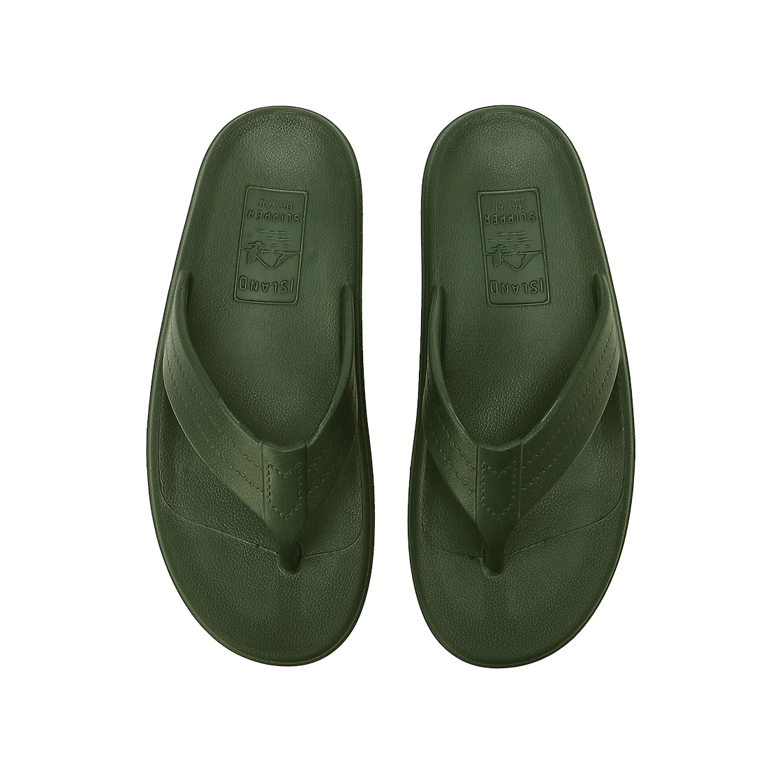 아일랜드 슬리퍼 남여공용 올리브 EVA Y 슬라이드(ISLAND SLIPPER Unisex Dark Green EVA Y Slide) - 5