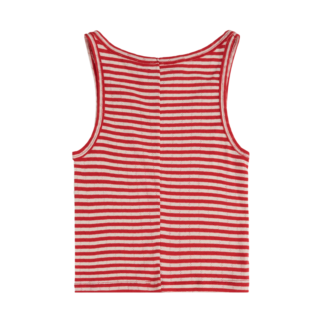 투위드 립 탱크탑나시 스트라이프 레드(Tuewid Ribbed Sleeveless Tank Top In Red Stripe) - 3