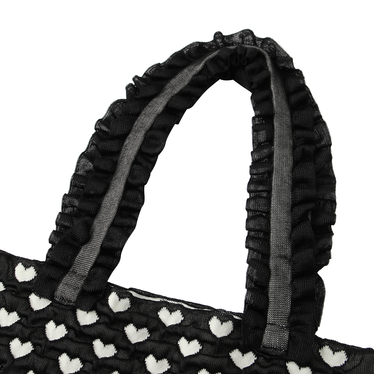 케이스위스 x 플리츠마마 우먼 폴카하트 숄더백 블랙(K-SWISS x PLEATSMAMA W Polka Heart Shoulder Bag Black) - 3