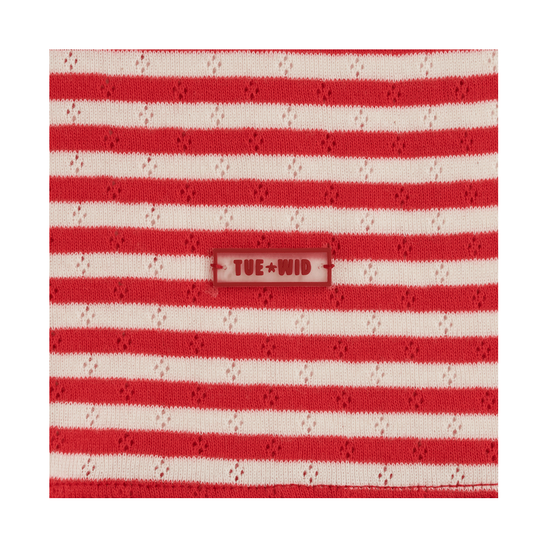 투위드 립 탱크탑나시 스트라이프 레드(Tuewid Ribbed Sleeveless Tank Top In Red Stripe) - 5