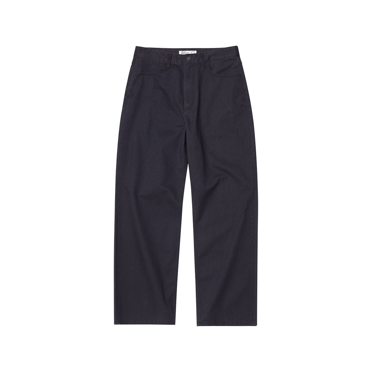 조우 로우 라이즈 핏 카치온 레귤러 팬츠 워시드 네이비(CHOWOO Low Rise Fit Cationic Regular Pants Washed Navy)
