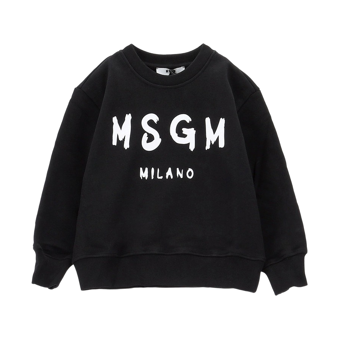(키즈) 엠에스지엠 로고 스웨트셔츠 블랙((Kids) MSGM Logo Sweatshirt Black)