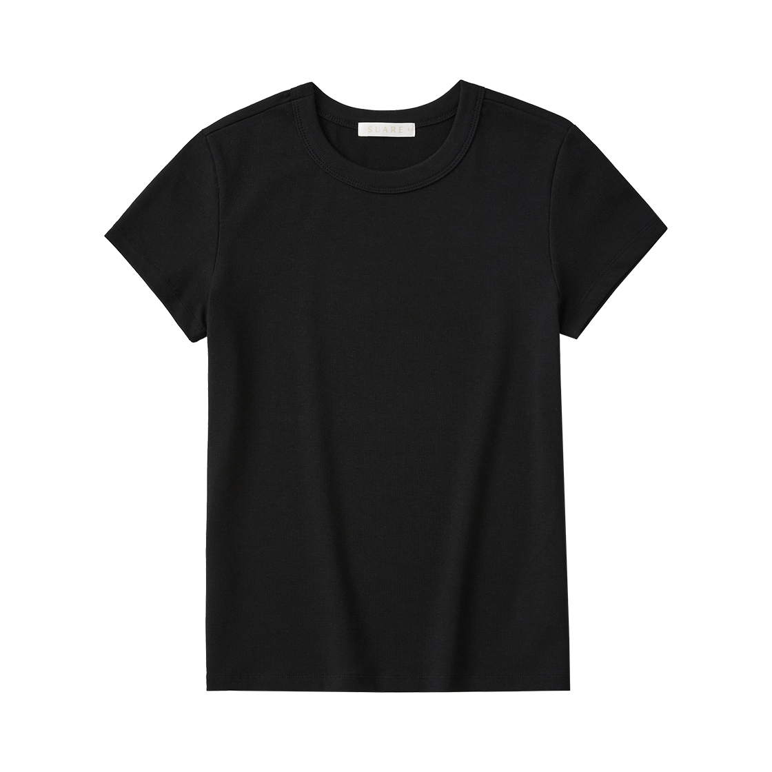 SBF2TS07WBK (W) Suare Women Soft Rib Slim T-shirt Black