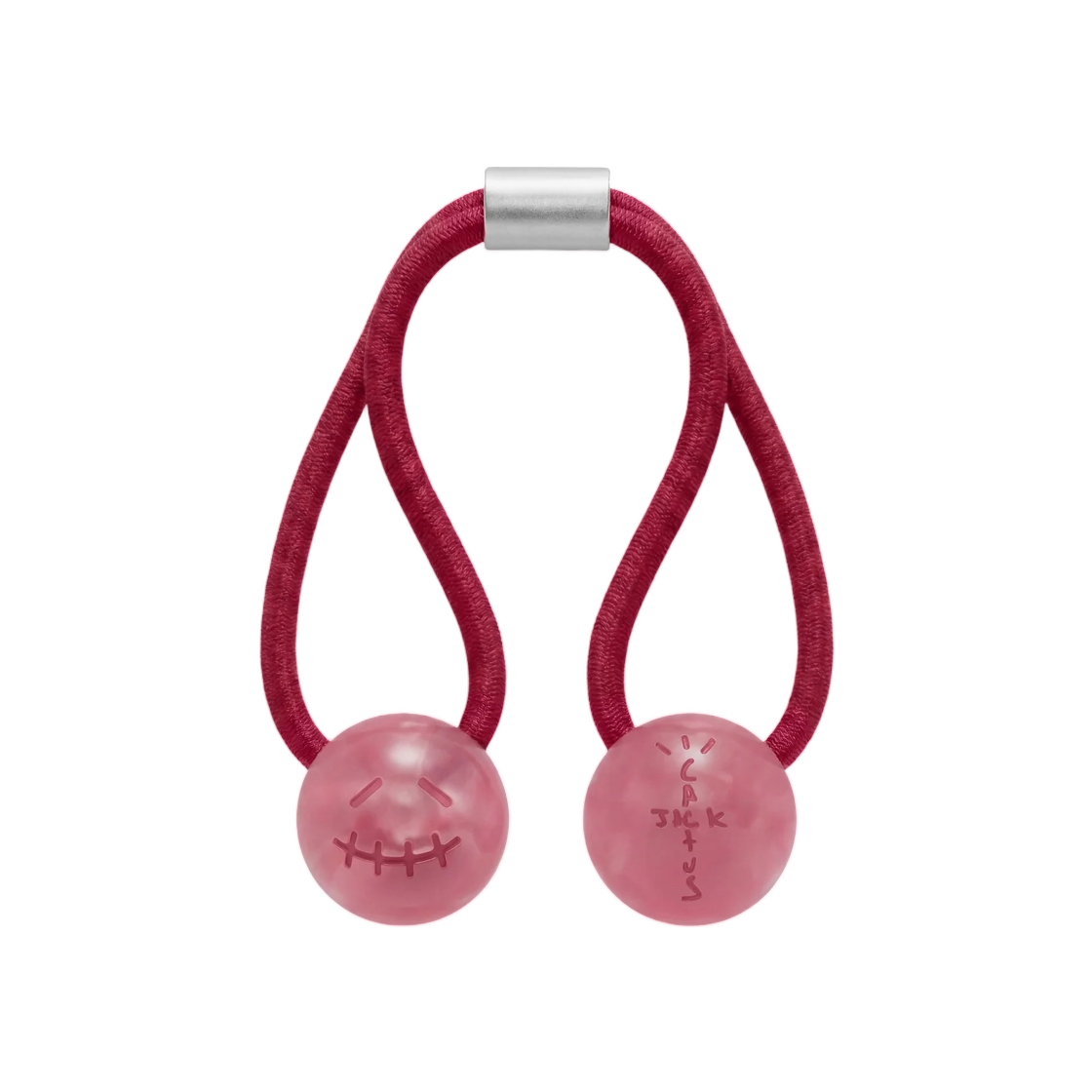 나이키 x 트래비스 스캇 캑터스 잭 스마일리 엘라스틱 헤어 타이 핑크(Nike x Travis Scott Cactus Jack Smiley Elastic Hair Tie Pink) - 1