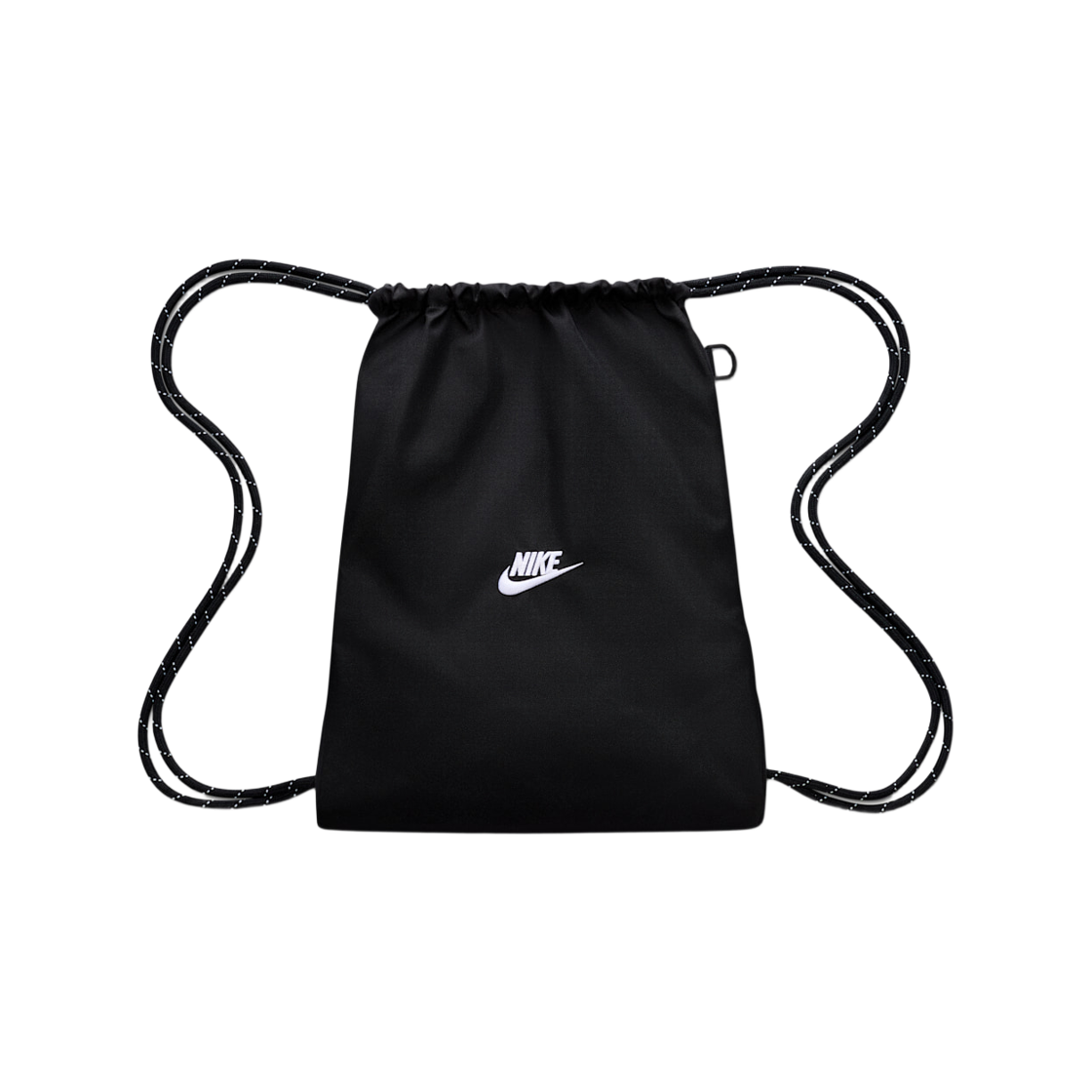 나이키 헤리티지 2.0 드로스트링 백 블랙 화이트(Nike Heritage 2.0 Drawstring Bag 12L Black White) - 1