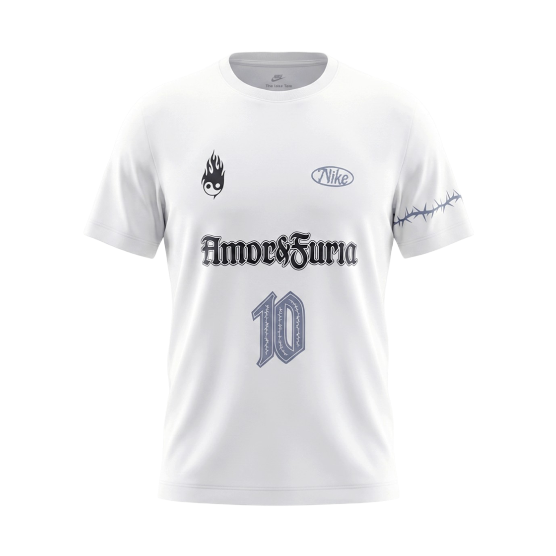 IR6861-100 Nike NSW Football T-Shirt White - Aisa